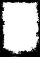 Grunge frame border texture, rectangular shape, Halloween horror template. vector