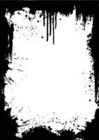 Grunge frame border texture, rectangular shape. vector