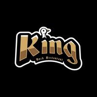 King Duck logo for food Business vector