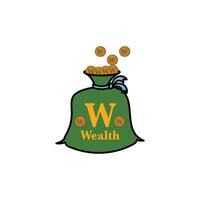 Money concept with icon design, Money icon in flat color style. Graphic design elements illustrating wealth, finance, money and the economy vector