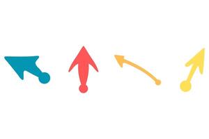 Arrow direction illustration design set vector