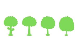 Tree icon set. Plant design vector