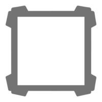 Decorative ornament frame set design vector