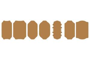 Brand label frame set design vector
