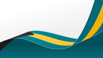 waving bahamas flag background with copy space for text. bahamas national day vector