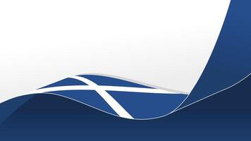 wavy scotland flag background with copy space for text. scotland national day vector