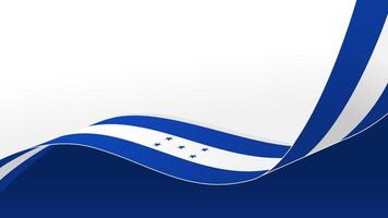 wavy honduras flag background with copy space for text. honduras national day vector