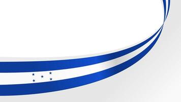 wavy honduras flag background with copy space for text. honduras independence day vector