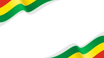 bolivia national day. wavy bolivia flag background with copy space for text. vector