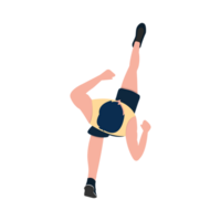 Running Man, Man Clipart, Cartoon Running Man. Top view of running man. png