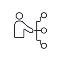 plan icon. .Editable stroke.linear style sign for use web design,logo.Symbol illustration. vector