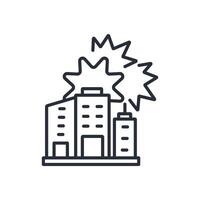 New Year icon. .Editable stroke.linear style sign for use web design,logo.Symbol illustration. vector