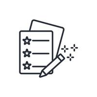 resolution new years icon. .Editable stroke.linear style sign for use web design,logo.Symbol illustration. vector