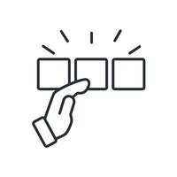pick icon. .Editable stroke.linear style sign for use web design,logo.Symbol illustration. vector