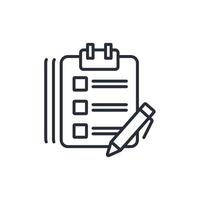 Quiz icon. .Editable stroke.linear style sign for use web design,logo.Symbol illustration. vector