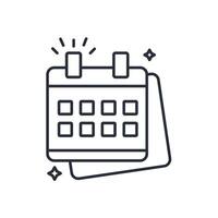 25 December icon. .Editable stroke.linear style sign for use web design,logo.Symbol illustration. vector