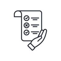 multiple choice icon. .Editable stroke.linear style sign for use web design,logo.Symbol illustration. vector
