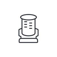 cork icon. .Editable stroke.linear style sign for use web design,logo.Symbol illustration. vector