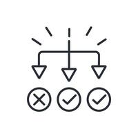solving icon. .Editable stroke.linear style sign for use web design,logo.Symbol illustration. vector
