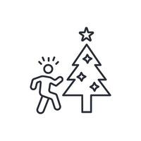 Celebrate icon. .Editable stroke.linear style sign for use web design,logo.Symbol illustration. vector