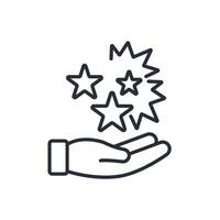wishes icon. .Editable stroke.linear style sign for use web design,logo.Symbol illustration. vector