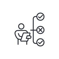 check icon. .Editable stroke.linear style sign for use web design,logo.Symbol illustration. vector
