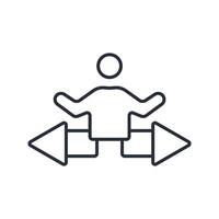 way icon. .Editable stroke.linear style sign for use web design,logo.Symbol illustration. vector
