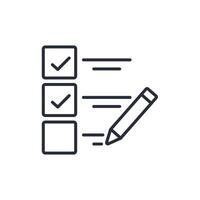 list icon. .Editable stroke.linear style sign for use web design,logo.Symbol illustration. vector