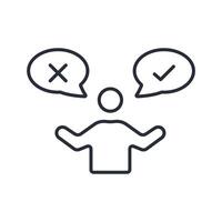 Possibility icon. .Editable stroke.linear style sign for use web design,logo.Symbol illustration. vector