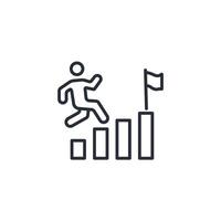 achieve icon. .Editable stroke.linear style sign for use web design,logo.Symbol illustration. vector