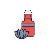 aromatherapy icon. .Editable stroke.linear style sign for use web design,logo.Symbol illustration. vector