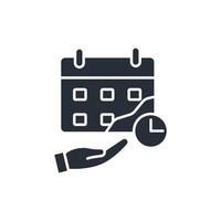 schedule icon. .Editable stroke.linear style sign for use web design,logo.Symbol illustration. vector