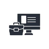 work online icon. .Editable stroke.linear style sign for use web design,logo.Symbol illustration. vector