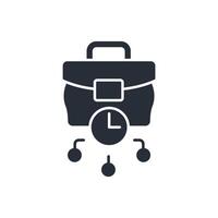 hourly icon. .Editable stroke.linear style sign for use web design,logo.Symbol illustration. vector