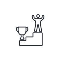 achievement icon. .Editable stroke.linear style sign for use web design,logo.Symbol illustration. vector