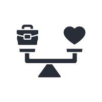 work life balance icon. .Editable stroke.linear style sign for use web design,logo.Symbol illustration. vector