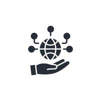 social responsibility icon. .Editable stroke.linear style sign for use web design,logo.Symbol illustration. vector