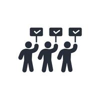 volunteerism icon. .Editable stroke.linear style sign for use web design,logo.Symbol illustration. vector