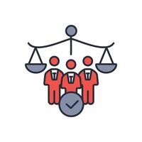 human rights icon. .Editable stroke.linear style sign for use web design,logo.Symbol illustration. vector