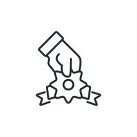 excellence icon. .Editable stroke.linear style sign for use web design,logo.Symbol illustration. vector