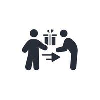 selfless icon. .Editable stroke.linear style sign for use web design,logo.Symbol illustration. vector