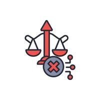 illegal icon. .Editable stroke.linear style sign for use web design,logo.Symbol illustration. vector