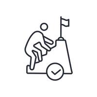 conquer icon. .Editable stroke.linear style sign for use web design,logo.Symbol illustration. vector