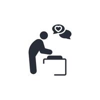 supportive icon. .Editable stroke.linear style sign for use web design,logo.Symbol illustration. vector