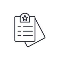 results icon. .Editable stroke.linear style sign for use web design,logo.Symbol illustration. vector
