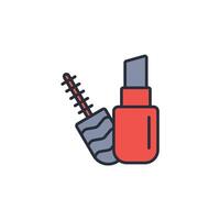 make up icon. .Editable stroke.linear style sign for use web design,logo.Symbol illustration. vector