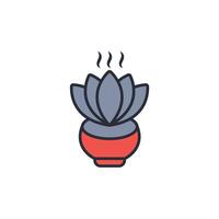 Spa icon. .Editable stroke.linear style sign for use web design,logo.Symbol illustration. vector