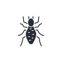 Termite icon. .Editable stroke.linear style sign for use web design,logo.Symbol illustration. vector