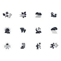Weather icon set..Editable stroke.linear style sign for use web design,logo.Symbol illustration. vector