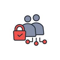 confidentiality icon. .Editable stroke.linear style sign for use web design,logo.Symbol illustration. vector